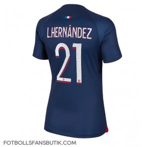 Paris Saint-Germain Lucas Hernandez #21 Replika Hemmatröja Damer 2023-24 Kortärmad